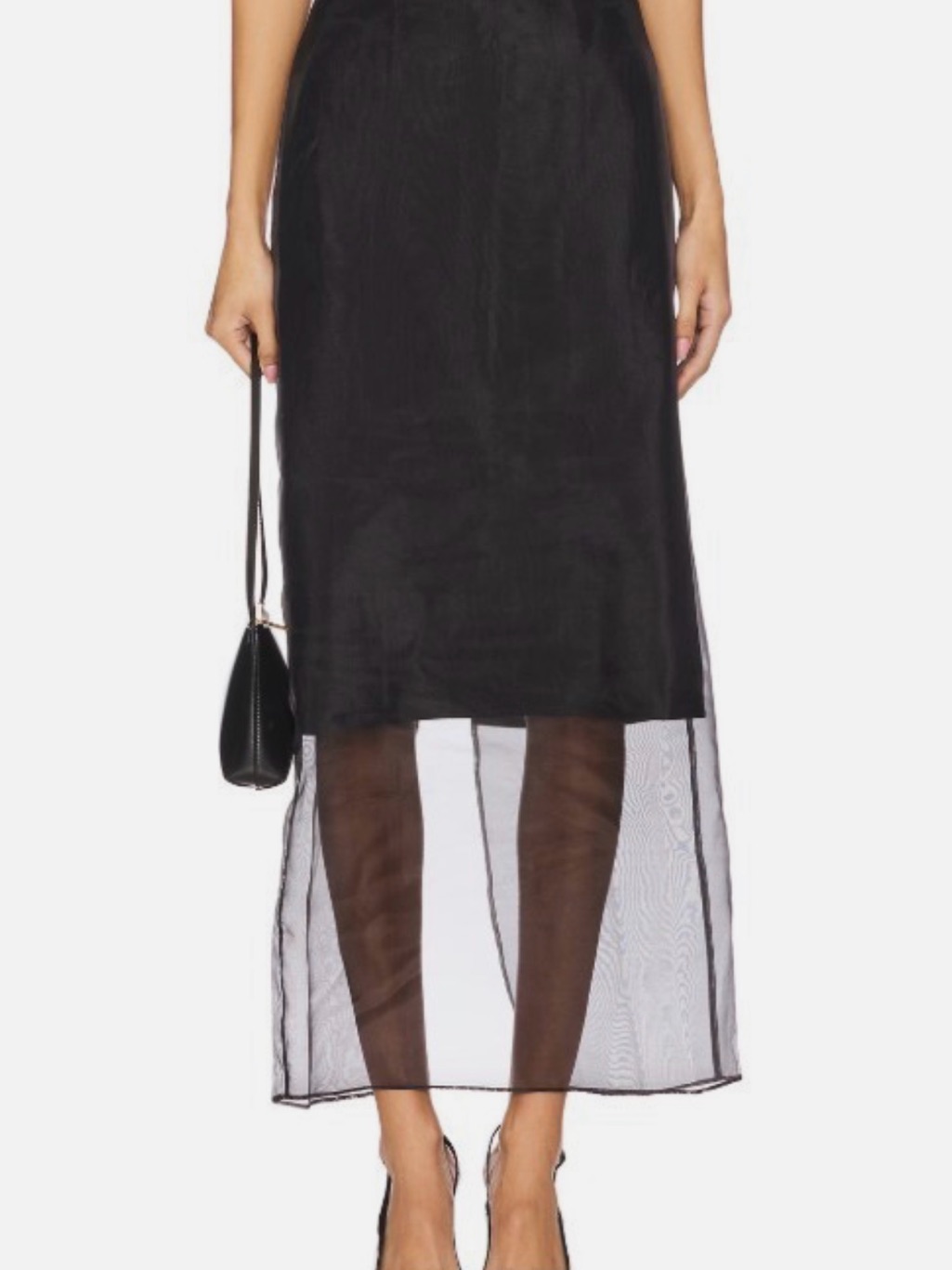 Rag & Bone: Annabet Organza Skirt In Black Size 6